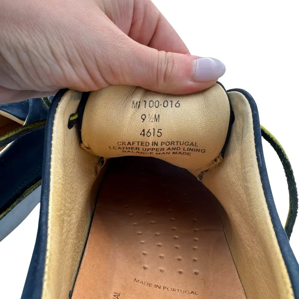 Samuel Hubbard Free Navy Nubuck Leather Lace Up Oxford Business casual Shoes